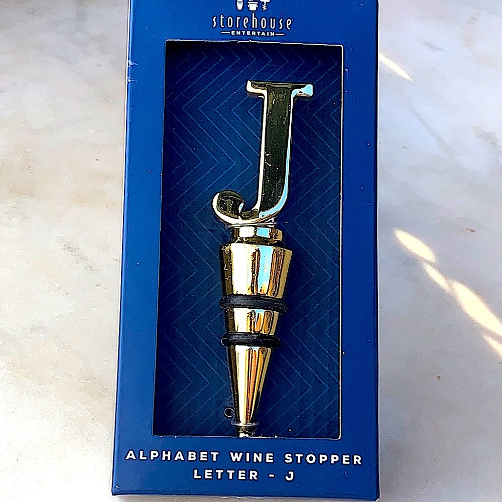 STOREHOUSE ENTERTAIN ALPHABET J WINE STOPPER